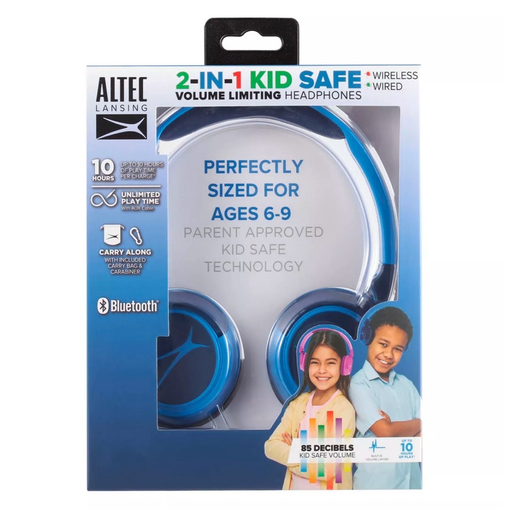 Kid-Safe Headphones NIB The Altec Lansing 2-in-1 Bluetooth